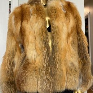 Luxurious Tan Fur Jacket